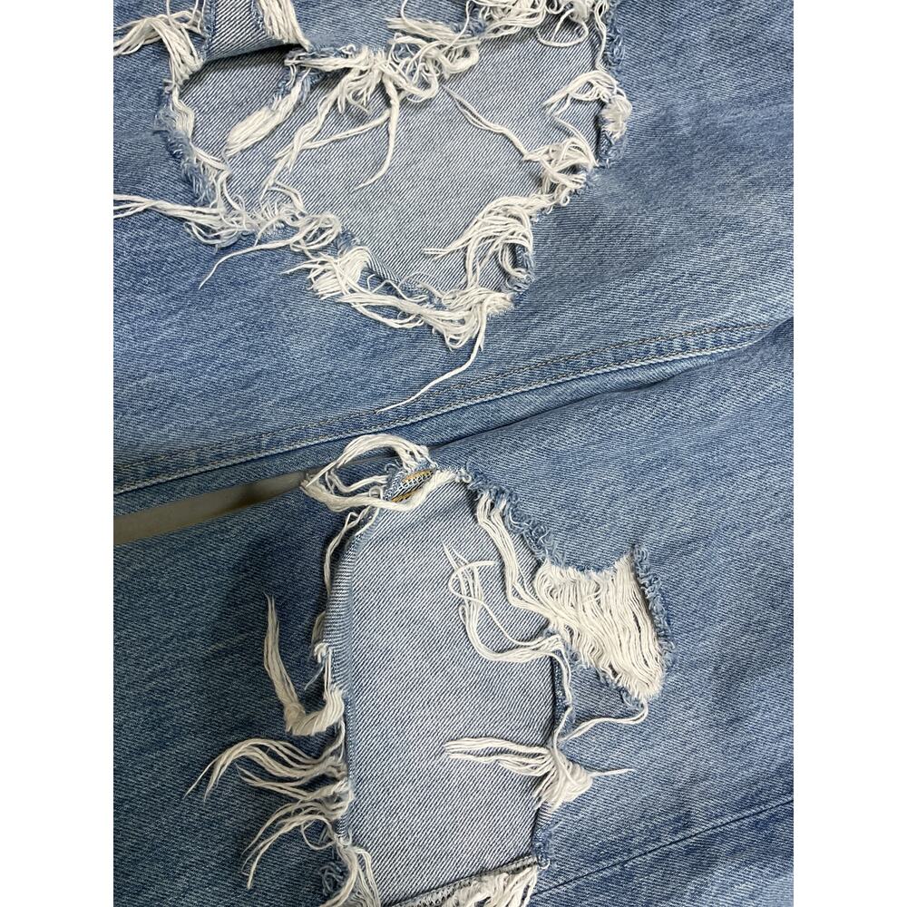 Agolde Distressed Blue 90s Mid Rise Loose Size 29 Denim Jeans - Picture 5 of 5